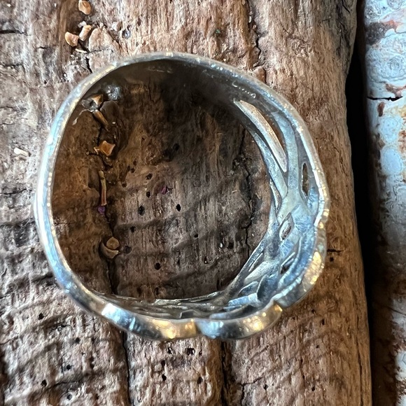 Artisan Woven Basket Sterling Silver Ring Band Celtic Sailor’s Knots Size 10 - Picture 3 of 9